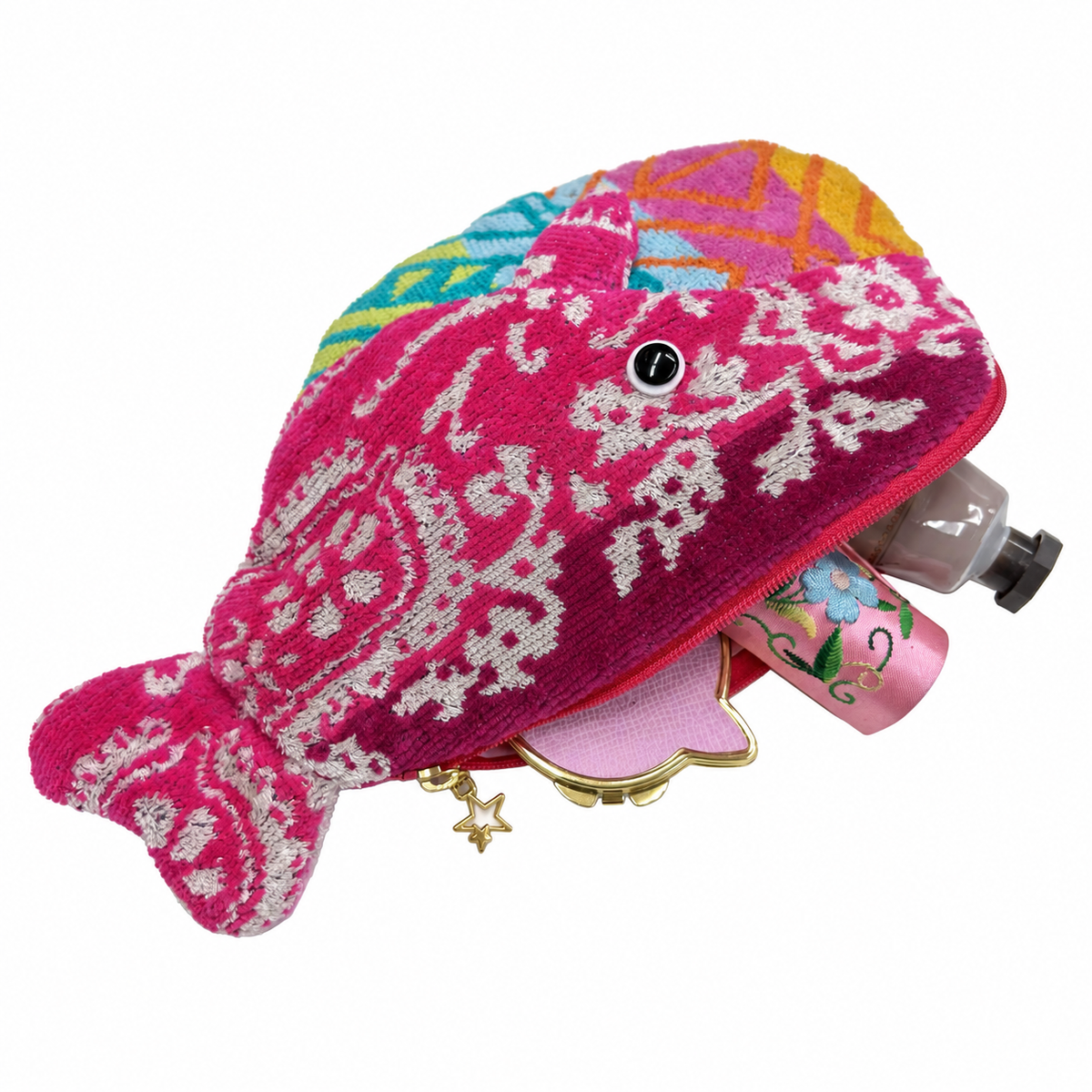 クジラポーチ カシミアライトピンク