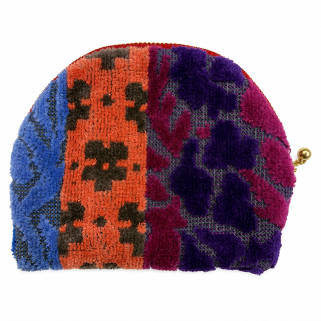 刺繍無しバラポーチ アレッシアカラフル