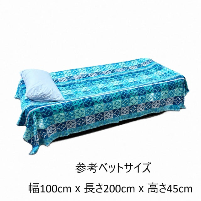 インテリアタオル大判クレストブルー