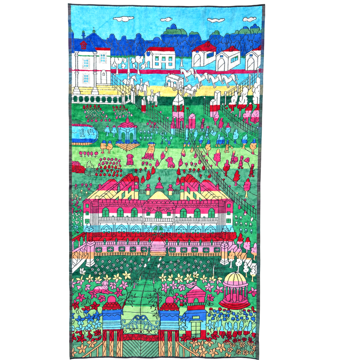 インテリアタオル小 パレスガーデン 100×180cm