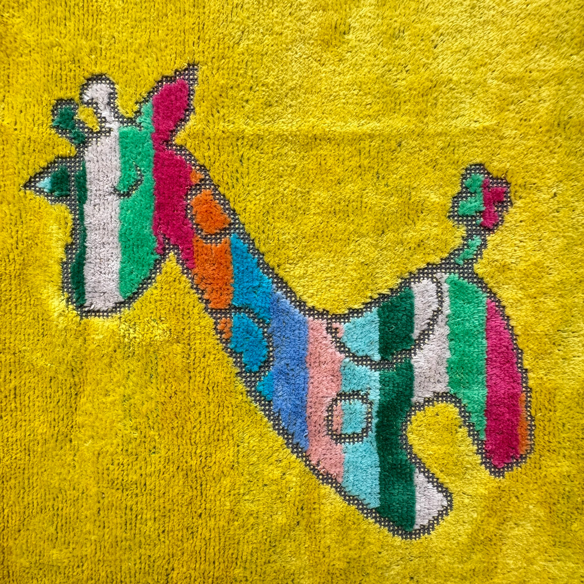 インテリアタオル小 キャンディポップ イエロー 100×180cm