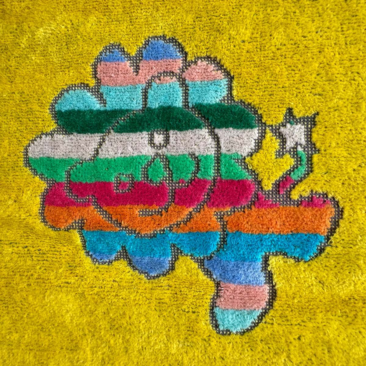 インテリアタオル小 キャンディポップ イエロー 100×180cm