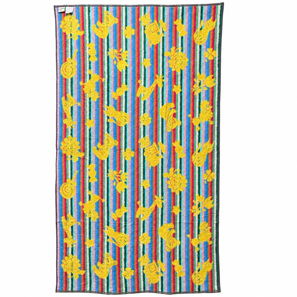 インテリアタオル小 キャンディポップ イエロー 100×180cm