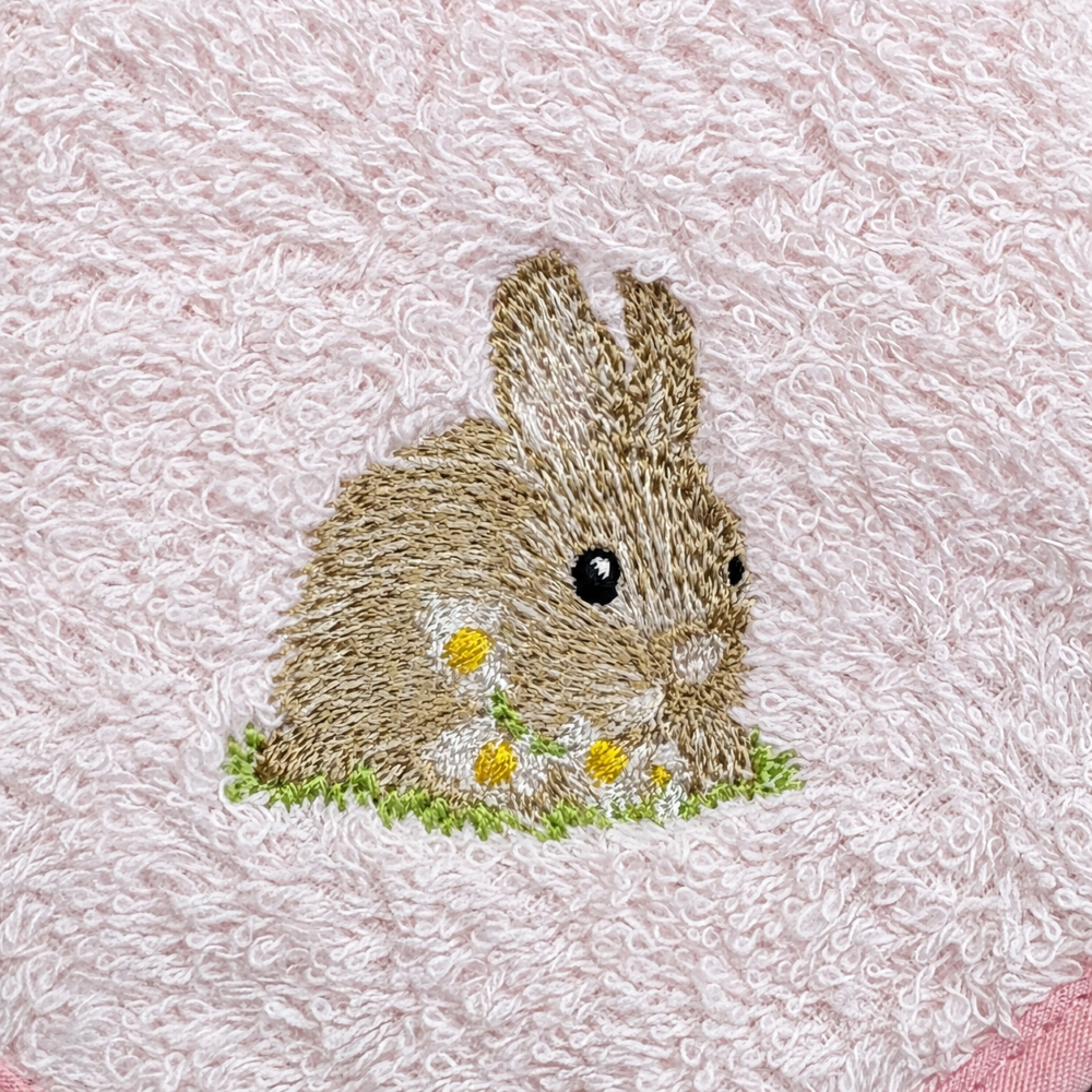 花うさぎハンカチ