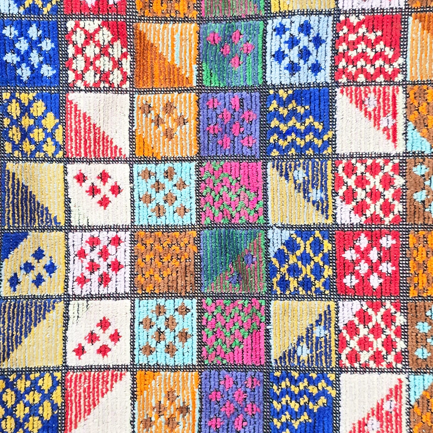 インテリアタオル 大判 パズル ピンク 180×200cm
