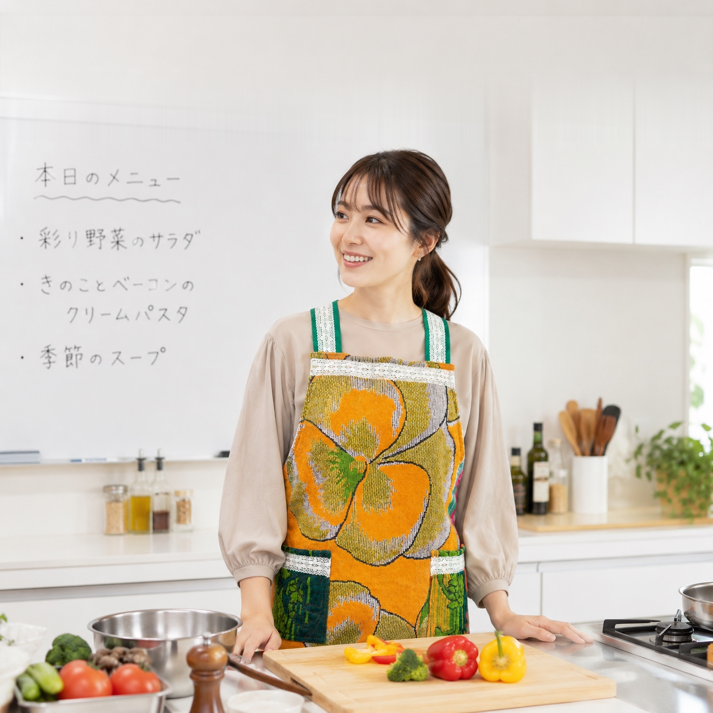 トリム上下サロン   テッセンオレンジ