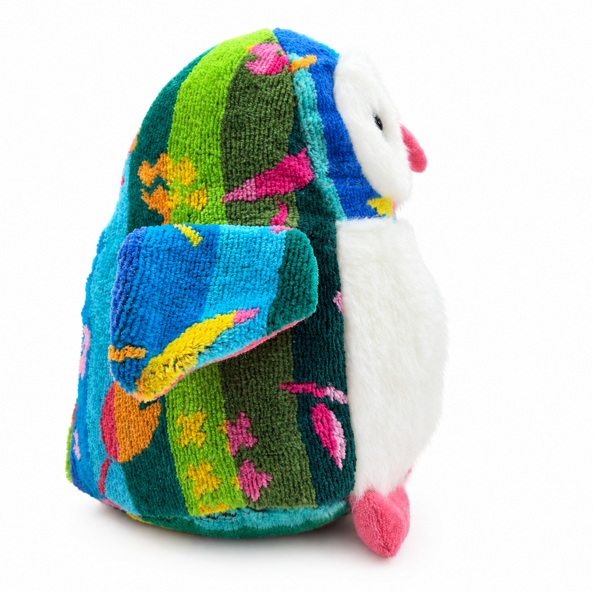 ペンギンふくろう小  フラワーフィールドブルー