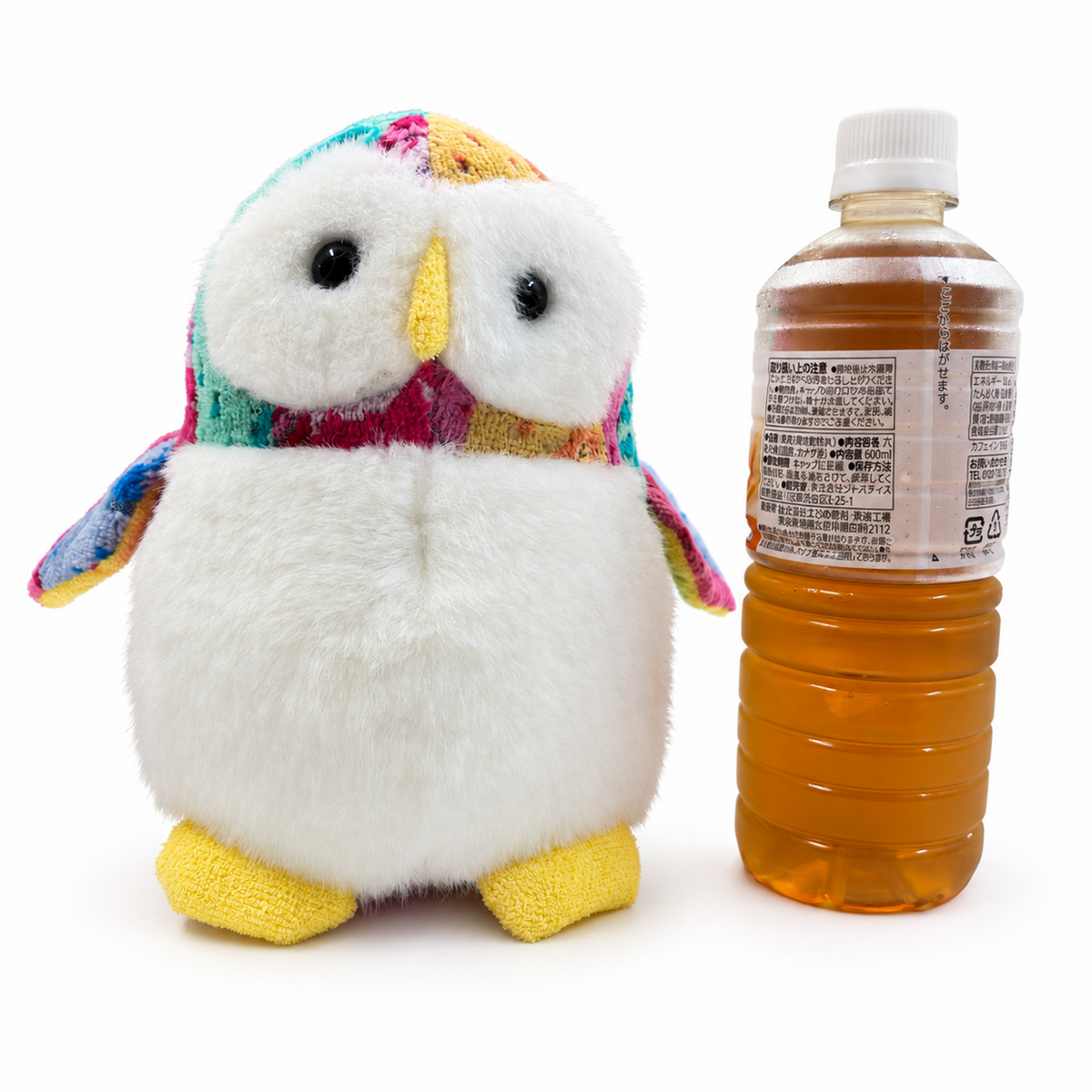 ペンギンふくろう小  ポイントローズ ピンク＆グリーン