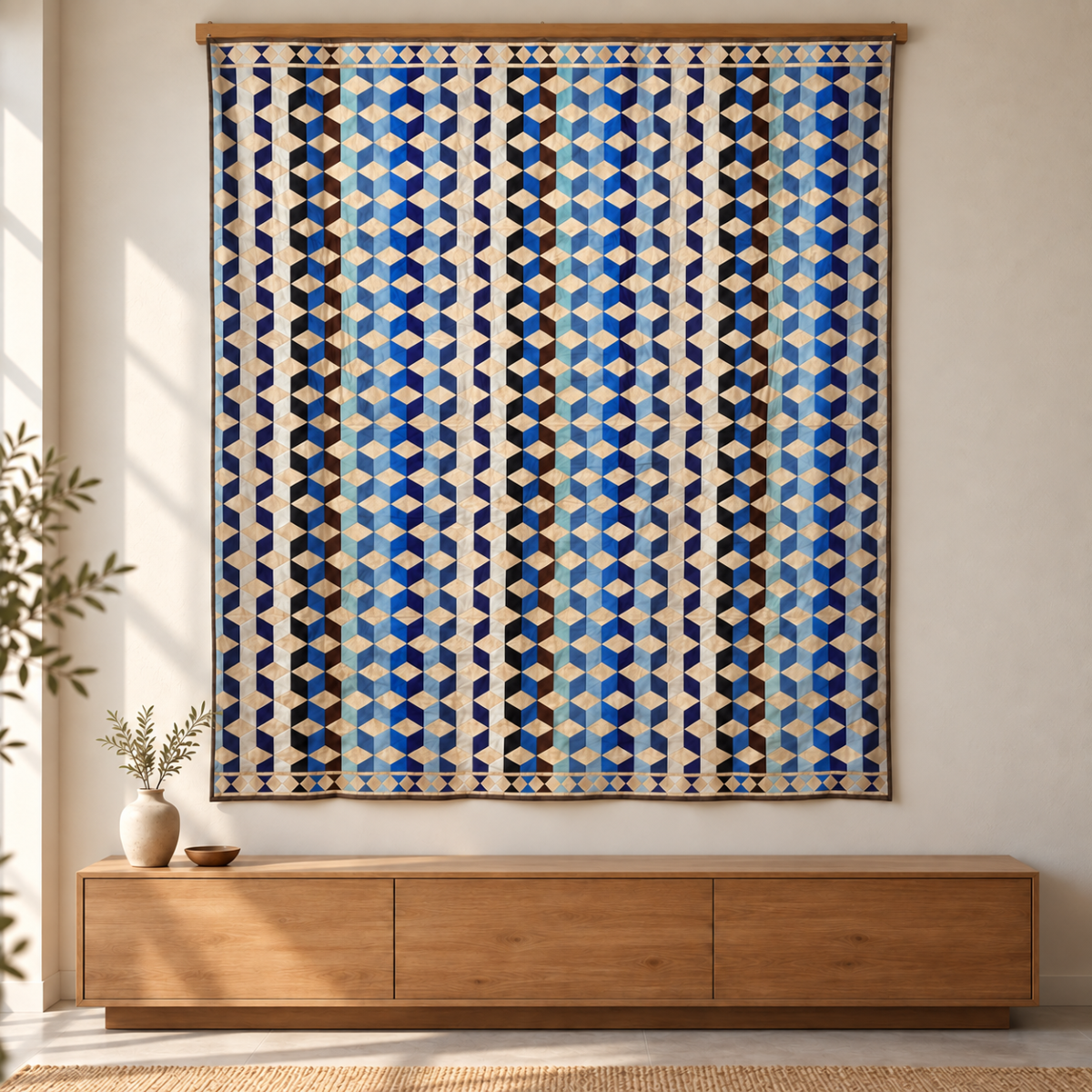 新色 インテリアタオル大判   ラダーブルー 180×200cm