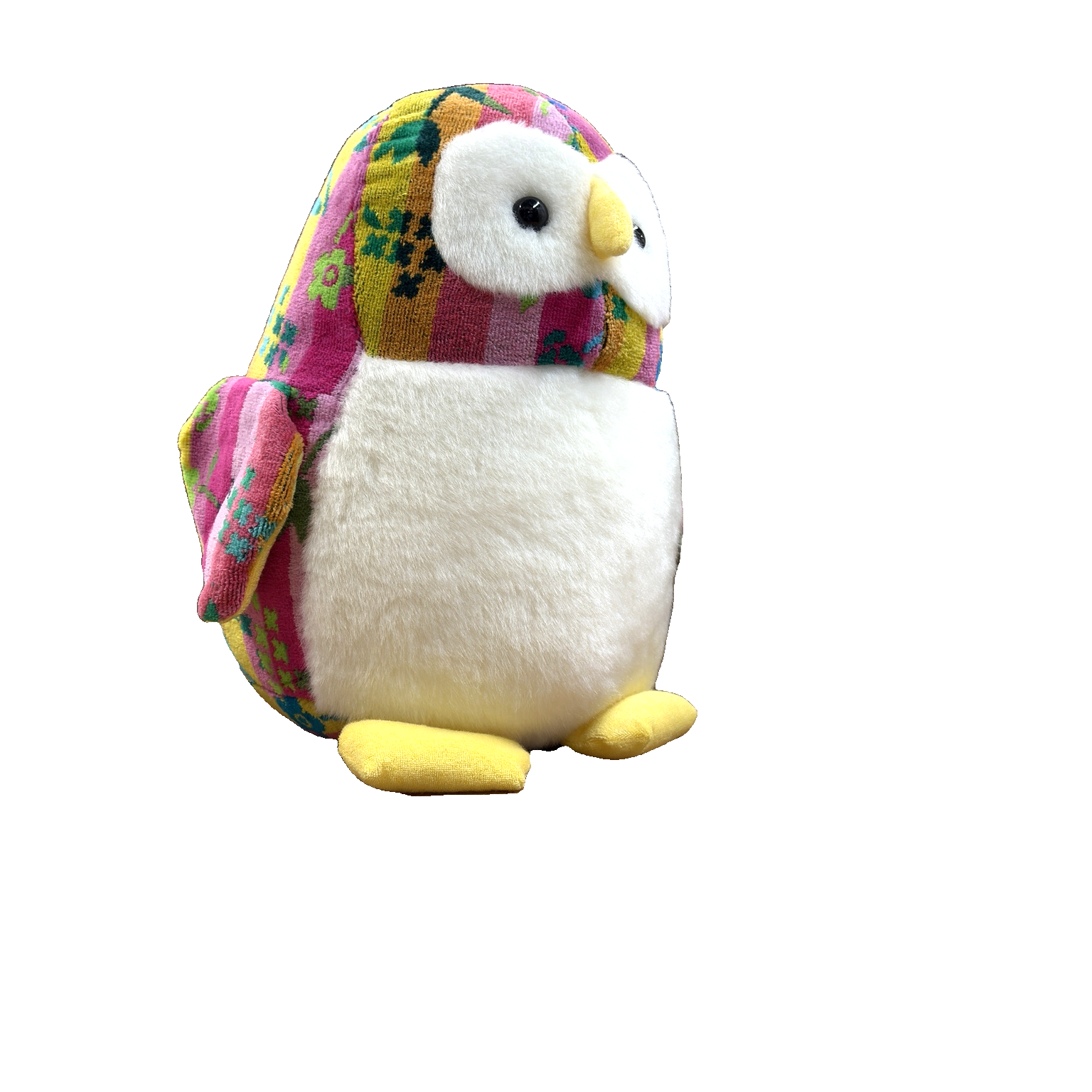 ペンギンフクロウ大   フラワーフィールド ピンク