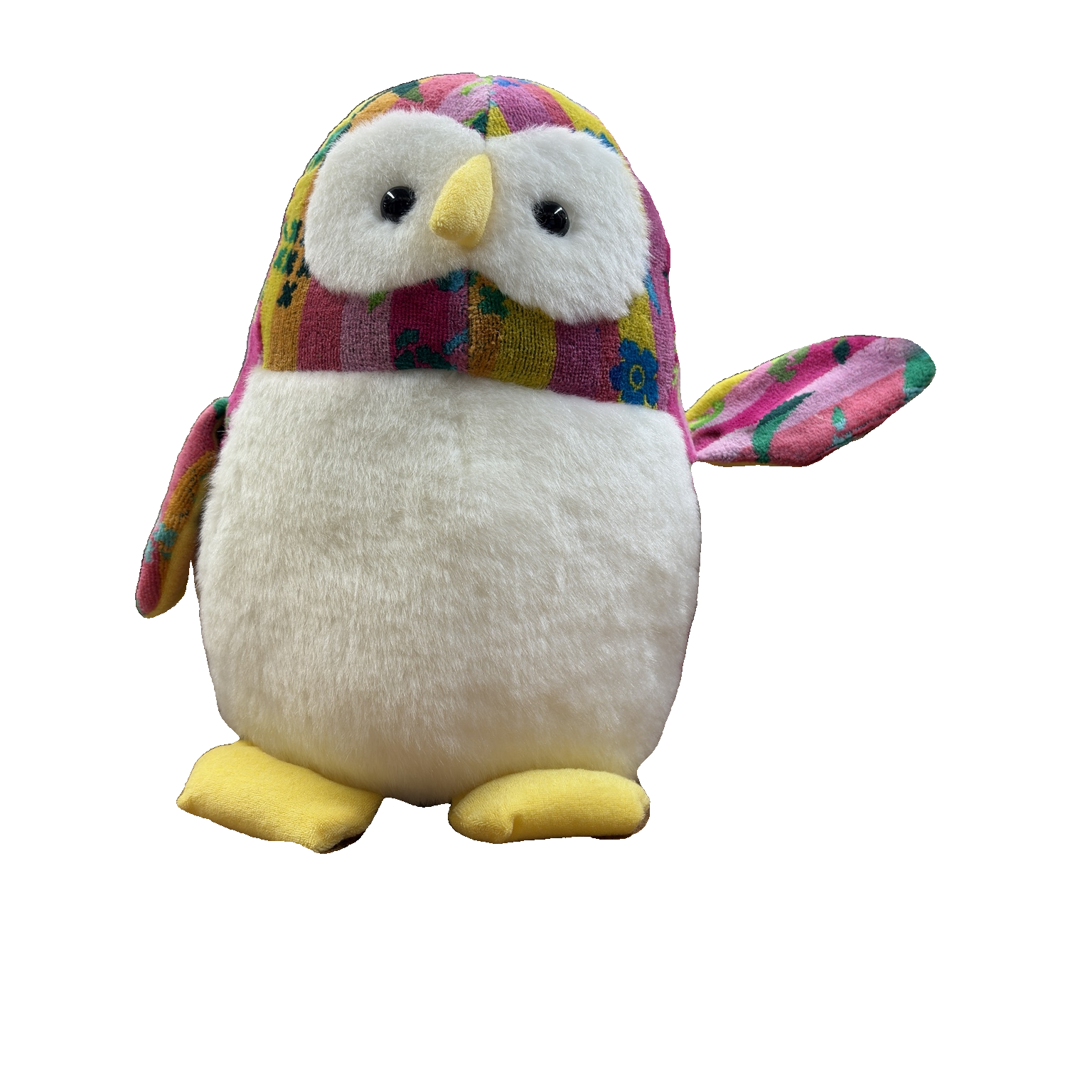 ペンギンフクロウ大   フラワーフィールド ピンク