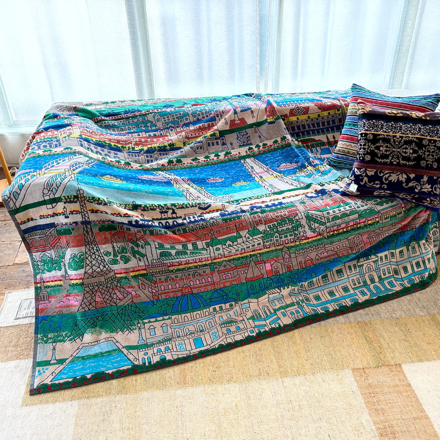 インテリアタオル 大判 パリス 180×200cm
