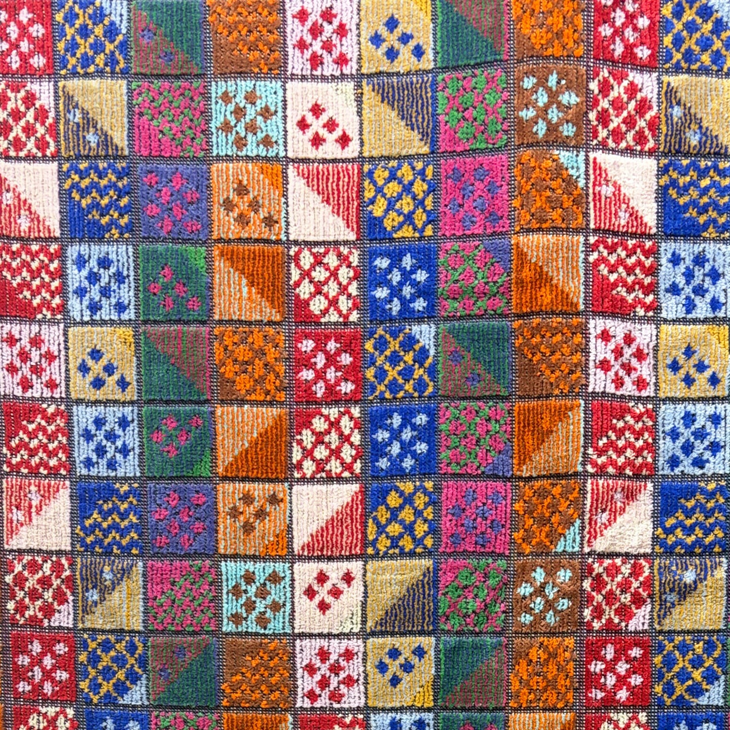 インテリアタオル パズル ピンク 100×180cm